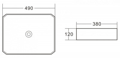 Раковина накладная керамическая BelBagno BB1386