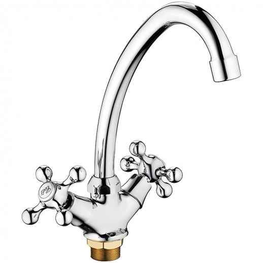 Смеситель для кухни Haiba HB4908 (латунь) хром