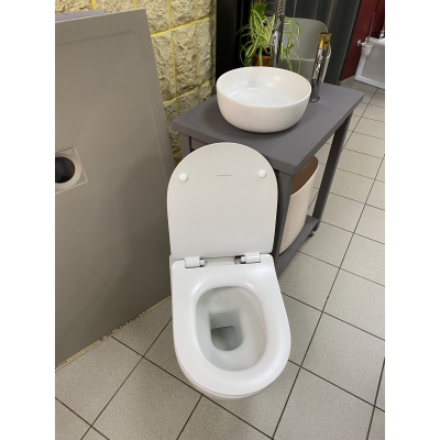 Унитаз подвесной Scarabeo Moon 5520CL41 50х36 см Pearl белый матовый