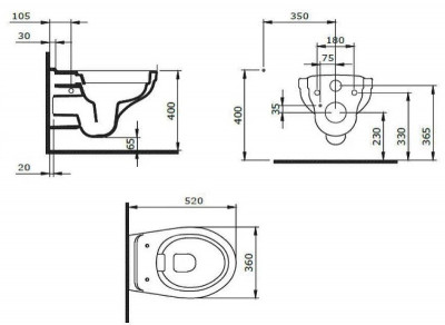 Унитаз Berges Albit S Rimless 082146 подвесной с сиденьем микролифт