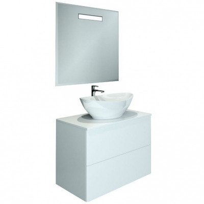 Тумба с раковиной для ванной Orange Otto 75 Ot-75TuMDF+G56 Белая