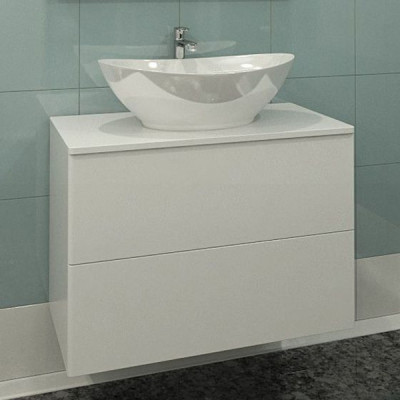 Тумба с раковиной для ванной Orange Otto 75 Ot-75TuMDF+G56 Белая