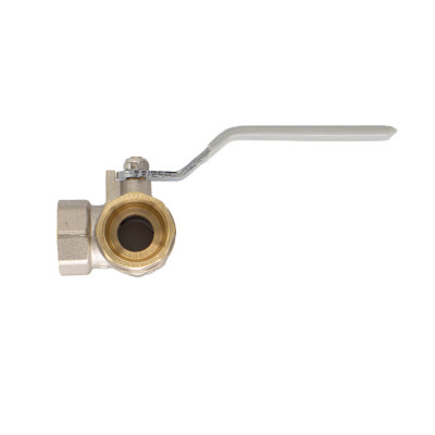 Шаровой кран CTM СТАНДАРТ трехходовой тип T 1/2" для воды с ручкой CW3FT012