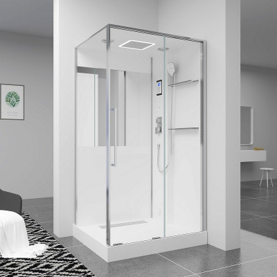 Душевая кабина Black&White Galaxy G8898 115х90 889800 с паром прямоугольная