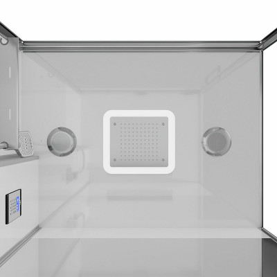 Душевая кабина Black&White Galaxy G8898 115х90 889800 с паром прямоугольная