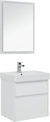 Мебель для ванной Aquanet Nova Lite 60 белый (2 ящика) напольная/подвесная (00242921)