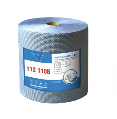 Протирочный материал Wipexpert X 110 в рулоне, голубой, 475 листов