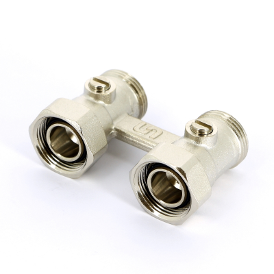 Узел радиаторный со встроенными кранами НВ UNI-FITT 3/4"ЕК х 3/4"ЕК 2-трубная система прямой (192N3300)