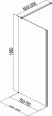 Боковая стенка Aquanet Cinetic AE12-F-80H190U-CT 800, прозрачное стекло (00243622)