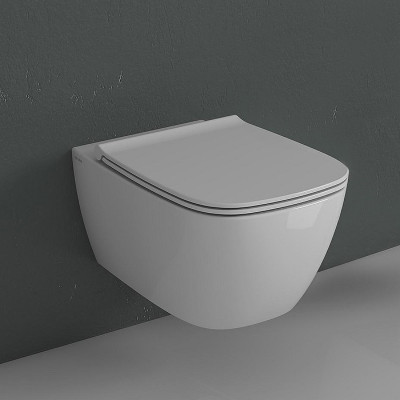 Унитаз Globo Genesis GNS02.BI подвесной без сиденья