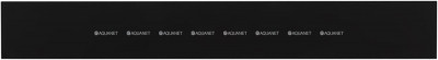 Полка для ванной Aquanet Магнум 90x12 черная матовая, с крючками (00302222)