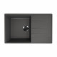 Кухонная мойка Ulgran Quartz Prima 780-09, мокрый асфальт  (Prima 780-09)