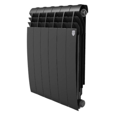Радиатор алюминиевый Royal Thermo Biliner Alum 500 Noir Sable, 6 секций RTBANS50006