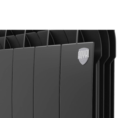 Радиатор алюминиевый Royal Thermo Biliner Alum 500 Noir Sable, 6 секций RTBANS50006