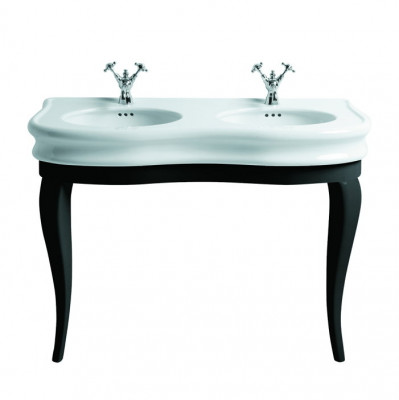 SIMAS LANTE LA12bi*1 раковина-консоль с 2-мя раковинами 120 см х 54 см, белая