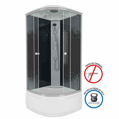 Душевая кабина Niagara Eco 90x90 NG-7508-14 четверть круга