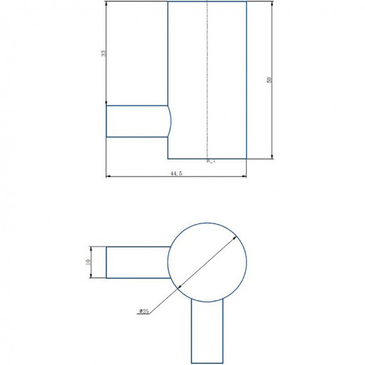 Двойной крючок Haiba HB8405-2 (нерж сталь) хром