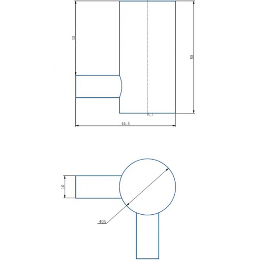 Двойной крючок Haiba HB8405-2 (нерж сталь) хром
