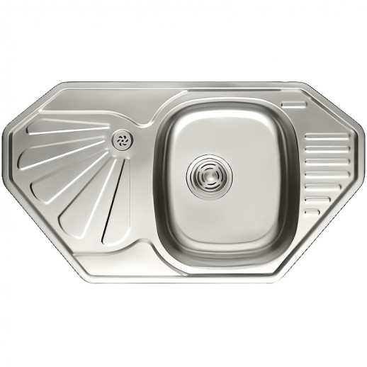 Кухонная мойка Haiba 85 HB8547 (нерж сталь) полированная
