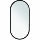 Зеркало в ванную Allen Brau Infinity 50 1.21016.BL с подсветкой черное с сенсорным выключателем округлое  (1.21016.BL)