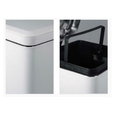 COLOMBO Black & White B9211.CR ведро с крышкой и педалью (хром)