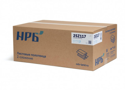 Листовые полотенца НРБ Z - 200 листов, 1 слой (25 упаковок)