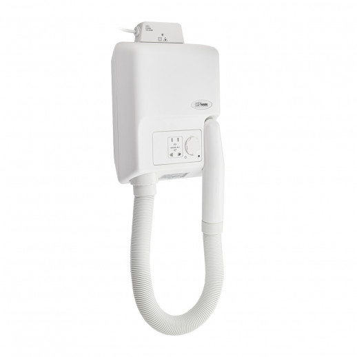 Фен для волос с гибким шлангом, в ванную комнату с розеткой GFmark (6823)