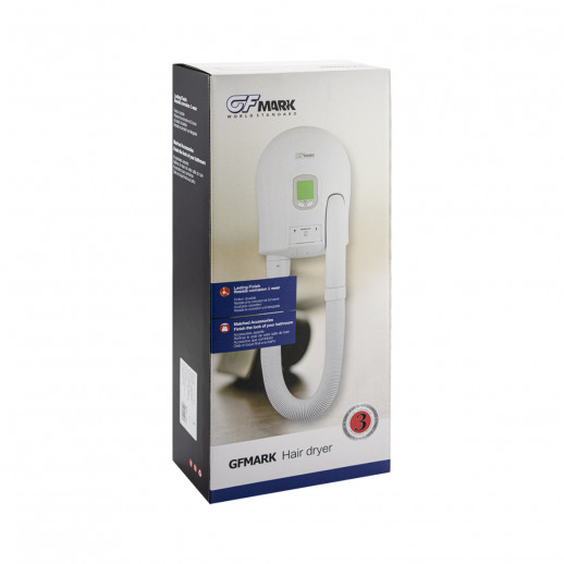 Фен для волос с гибким шлангом, в ванную комнату с розеткой GFmark (6823)