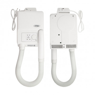 Фен для волос с гибким шлангом, в ванную комнату с розеткой GFmark (6823)