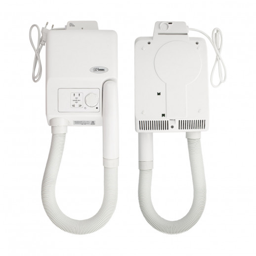 Фен для волос с гибким шлангом, в ванную комнату с розеткой GFmark (6823)