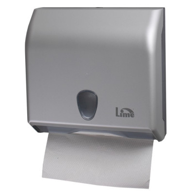 Lime Диспенсер для полотенец V-укладки Mini 29х12х29.5 см серый