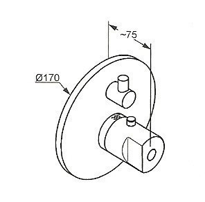 Смеситель для душа KLUDI NEW WAVES хром 578250530