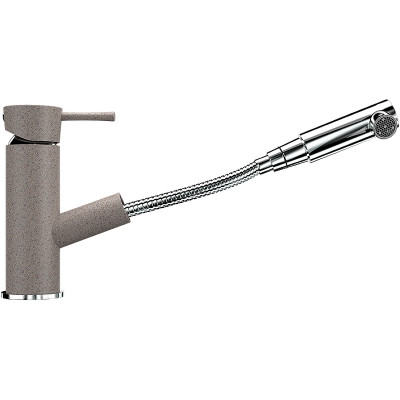 Смеситель для кухни Ulgran Classic U-009-302 высота 160 мм однорычажный с выдвижным изливом песочный