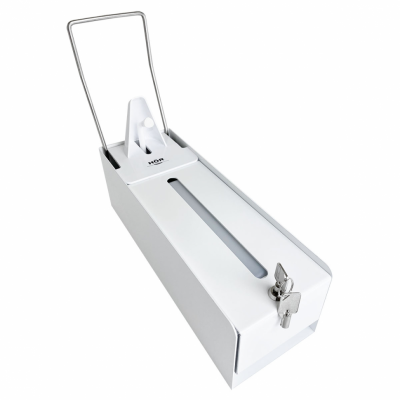 HOR-D-030A локтевой антивандальный дозатор со стальным корпусом