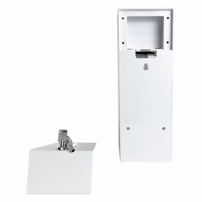 HOR-D-030A локтевой антивандальный дозатор со стальным корпусом