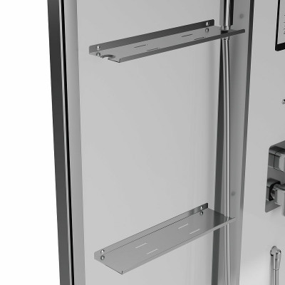 Душевая кабина Black&White Galaxy G8891 100х100 889100 с паром четверть круга