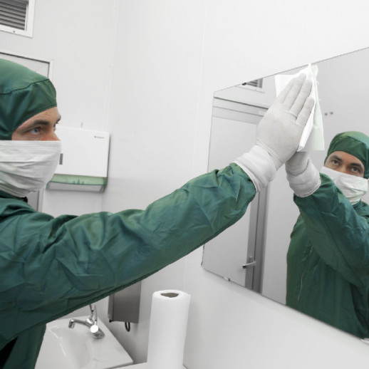 Салфетка МикроРолл в рулоне, белая, 32х25 см