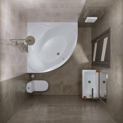 Акриловая ванна Triton Грация 140х140 Щ0000048049 четверть круга