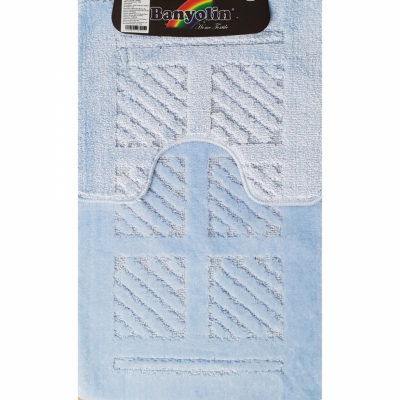 GFmark два коврика для ванной КВАДРАТЫ 55х90 и 45х55 см, полиэстер