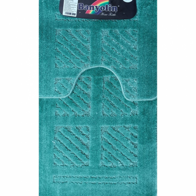 GFmark два коврика для ванной КВАДРАТЫ 55х90 и 45х55 см, полиэстер