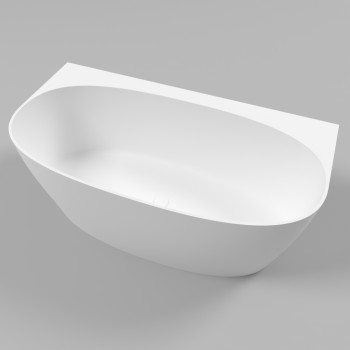 Ванна овальная WHITECROSS Pearl A 155x80 белый мат иск. камень (0214.155080.200)