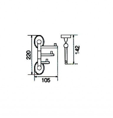 VERAGIO BONJOUR BRONZO VR.BNR-7835.BR крючок тройной, бронза