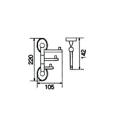 VERAGIO BONJOUR BRONZO VR.BNR-7835.BR крючок тройной, бронза