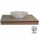 Столешница для тумбы Armadi Art NeoArt 853-100-S 100х52 см стеклянная, серебро  (853-100-S)