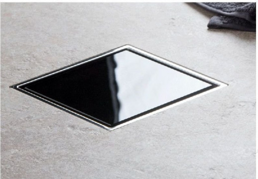 Трап для душа Pestan Confluo Standard Dry Vertical Black Glass 13000110 Нержавеющая сталь / Пластик