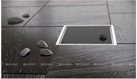 Трап для душа Pestan Confluo Standard Dry Vertical Black Glass 13000110 Нержавеющая сталь / Пластик