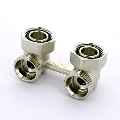 Узел радиаторный со встроенными кранами НВ UNI-FITT 3/4"ЕК х 3/4"ЕК 2-трубная система угловой (193N3300)