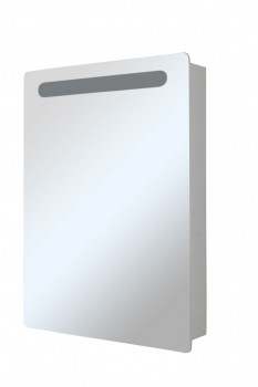 Зеркальный шкаф в ванну с подсветкой MIXLINE Стив-60 белый левый (536802)