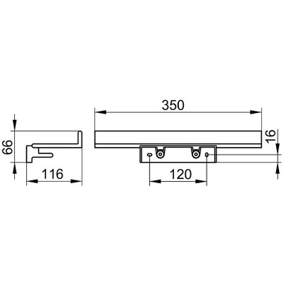 Металлическая полка в ванную Keuco Collection Reva 12858 370000 черная матовая