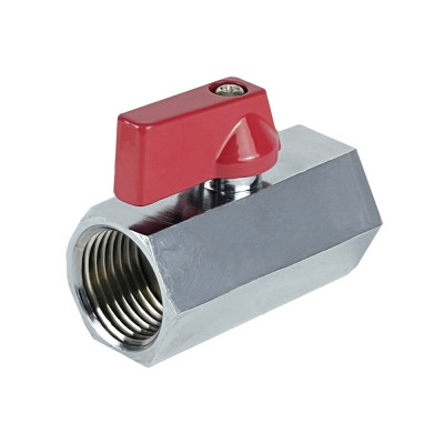 Кран шаровой Valfex MINI ВР1/4хВР1/4 никелированный (VF.330.NB.014)